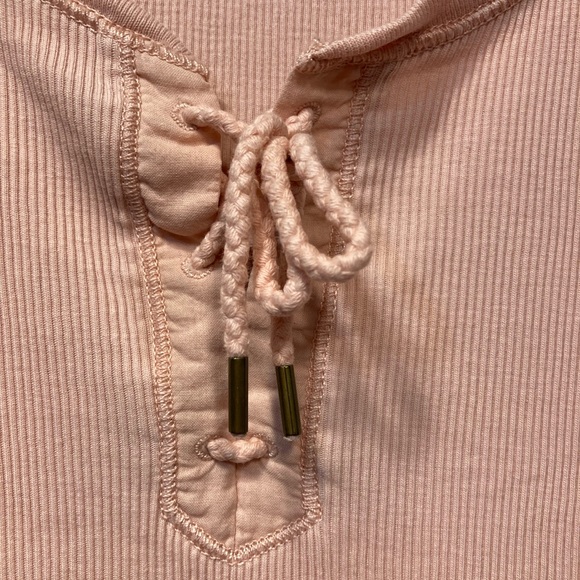 LAUREN RALPH LAUREN PEACH 100% COTTON TOP SIZE LARGE - Picture 5 of 7